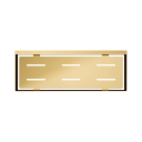 Uni Duschkorb,  30 x 5 x 11 cm  Gold poliert (GL)