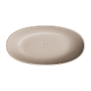 Shell M+ freistehende Badewanne, 148 x 75 cm  dune beige matt (DB)