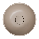Shell M+  Aufsatzwaschtisch, Ø35 cm dune beige matt (DB)