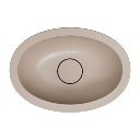 Shell M+  Unterbauwaschtisch  38 x 25 cm dune beige matt (DB)