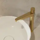 Contour Waschtischarmatur hoch  Gold gebürstetet (GLB)