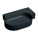 OVO M+ Aufsatz- und Wandwaschtisch - rechts,Black lava matt (BLV)64 x 44 cm OVO645UWPBLV