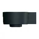 OVO M+ Aufsatz- und Wandwaschtisch - rechts,Black lava matt (BLV)33 x 34 cm OVO335UWPBLV