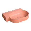 OVO M+ Aufsatz- und Wandwaschtisch - links, Coral matt (CO)64 x 44 cm OVO645UWLCO