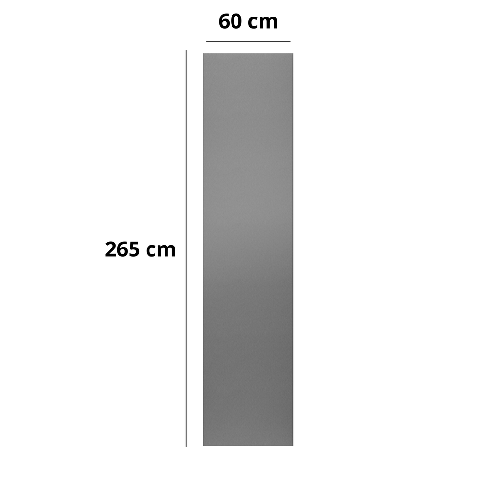 MPC Paneel Brushed Steel XL 60x265cm