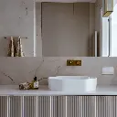 Ovo M+ Aufsatzwaschtisch, 55 x 36 cm Weiß glänzend (BP) OVOUNBP