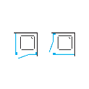 MANHATTAN Rechteck-Duschkabine mit Flügeltür, 120 x 100 cm MH1210BLTR