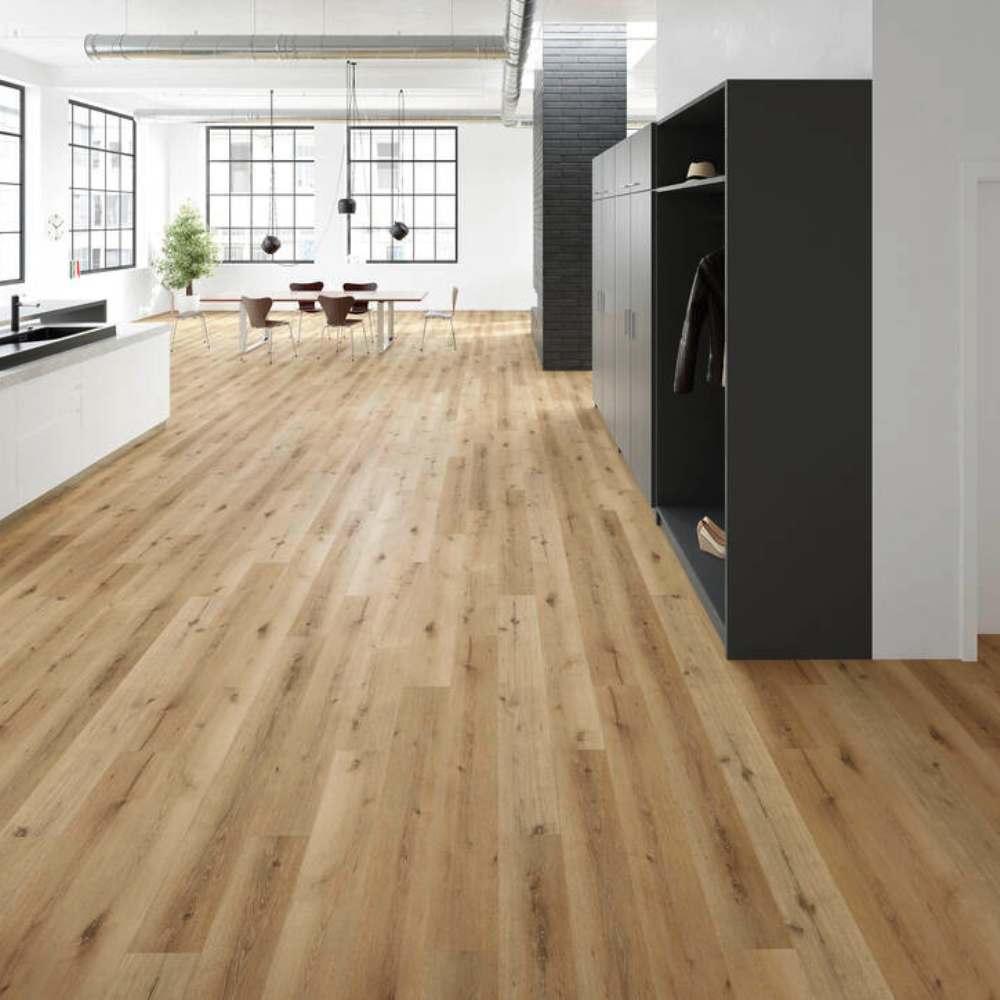 Design Vinyl Click  ChaletOakWh  17,81x124,46cm Rigid Board