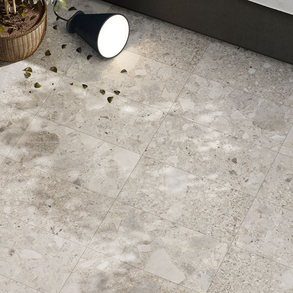  60,4x12,8cm Frammenta Bianco Halbpoliert  9mm