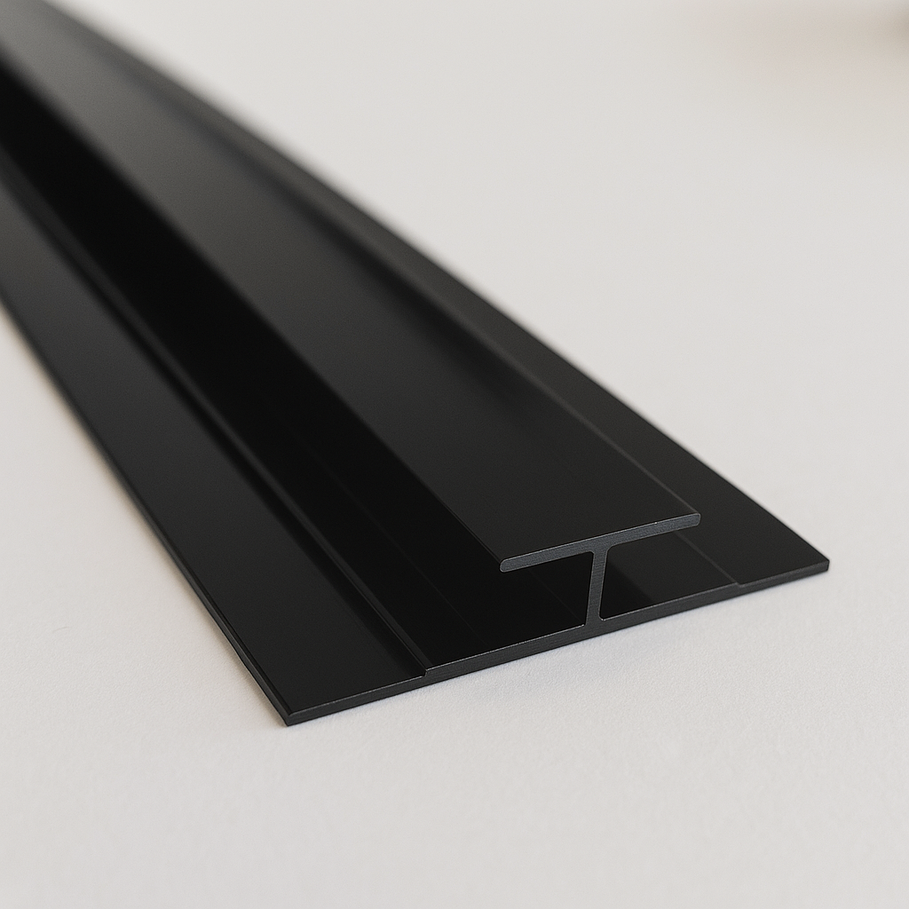 WANDPANEEL Übergangsschiene Schwarz 13mm 270cm