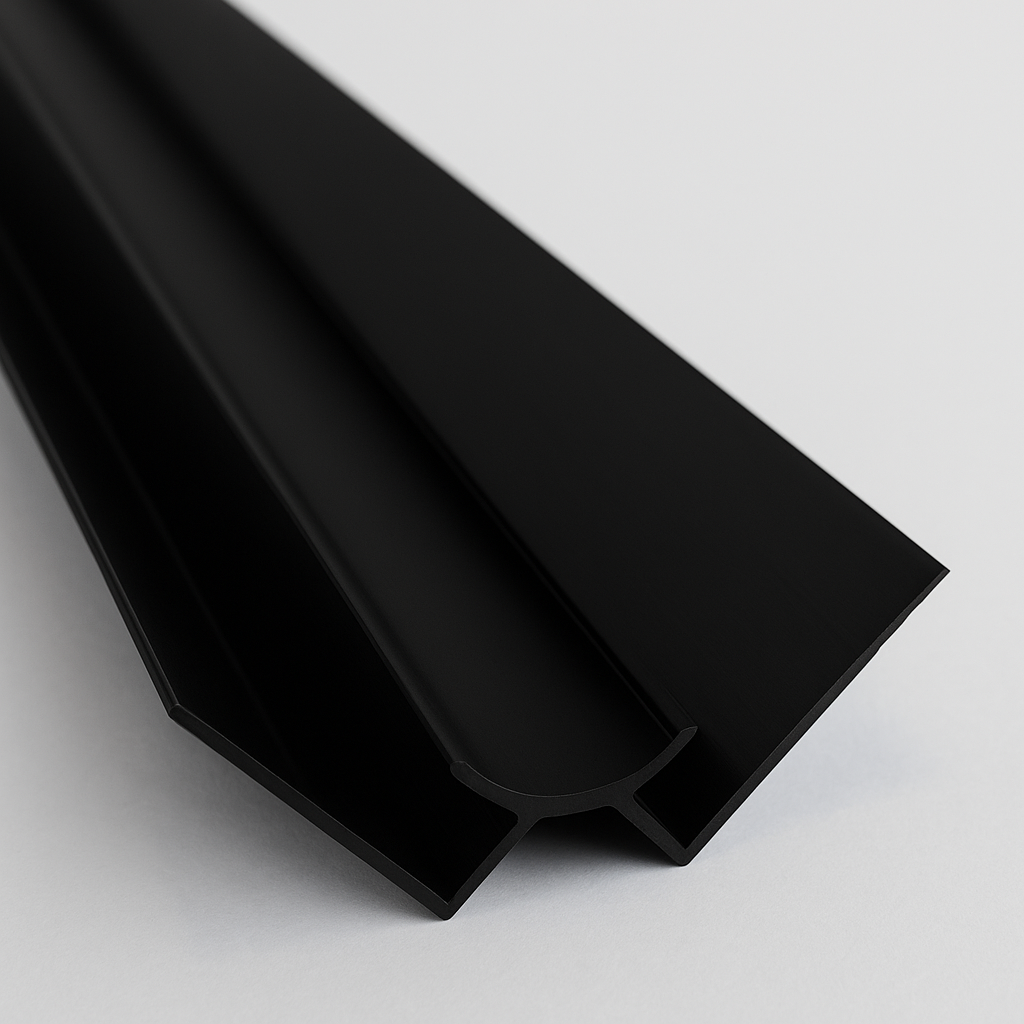 PVC WANDPANEEL Inneneckenprofil Schwarz 12mm 270cm