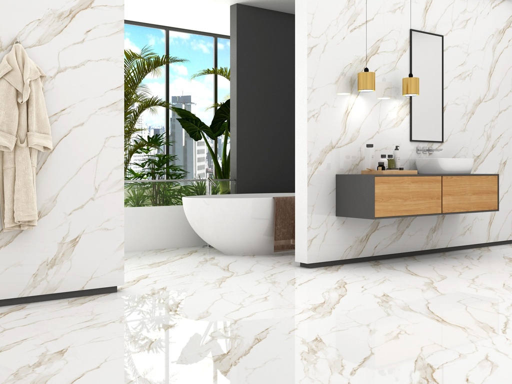 60×120cm Endless Love Statuario Gold Hochglanz 9mm