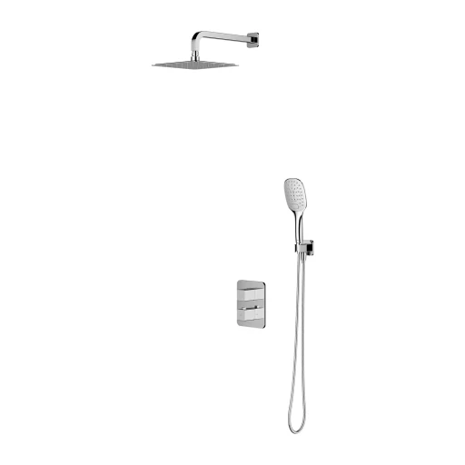 PARMA Unterputz-Duschsystem mit Thermostat Chrom poliert (CR) 