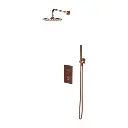 CONTOUR Unterputz-Duschsystem mit Thermostat Kupfer gebürstetet (CPB)