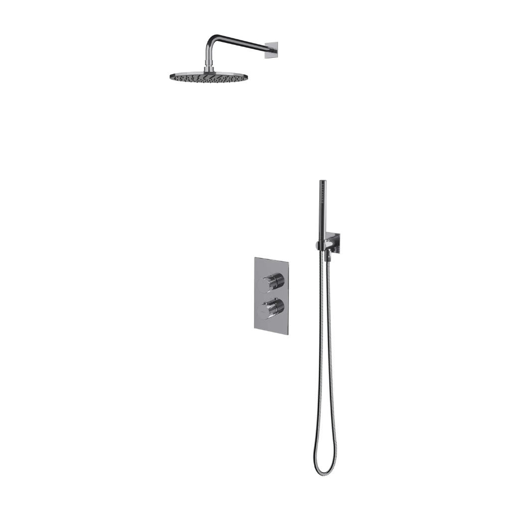 CONTOUR Unterputz-Duschsystem mit Thermostat Chrom poliert (CR) SYSCT11CR