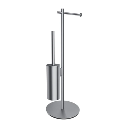 Modern Project Ständer für Papier- und Toilettenbürste Nickel gebürstet (NI) MP60810NI