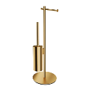 Modern Project Ständer für Papier- und Toilettenbürste  Gold gebürstetet (GLB)