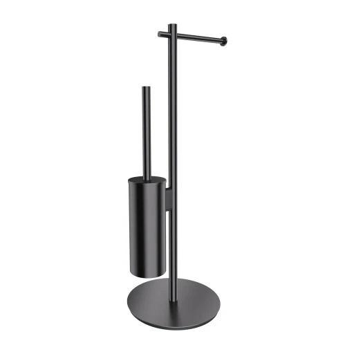 Modern Project Ständer für Papier- und Toilettenbürste Nickel gebürstet (NI)