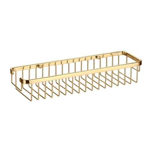 Uni Duschkorb, Duschkorb, 36 x 7 x 11 cm  Gold poliert (GL)