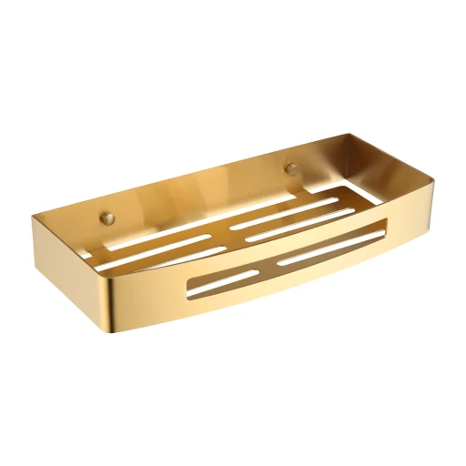 Uni Duschkorb,   30 x 5 x 13 cm Gold gebürstetet (GLB)