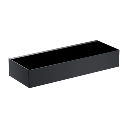 Uni Duschkorb,  30 x 5 x 11 cm Schwarz matt (BLM)