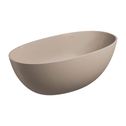 Shell M+ freistehende Badewanne, 148 x 75 cm  dune beige matt (DB) SHELL148WWDB
