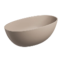 Shell M+ freistehende Badewanne, 160 x 75 cm  dune beige matt (DB) SHELLWWDB