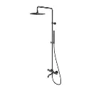 Y Aufputz-Badewannensystem mit Thermostat  Graphit gebürstet (GR)