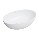 Shell M+  Aufsatzwaschtisch, 50 x 32 cm  Weiß matt (BM) SHELL500UNBM