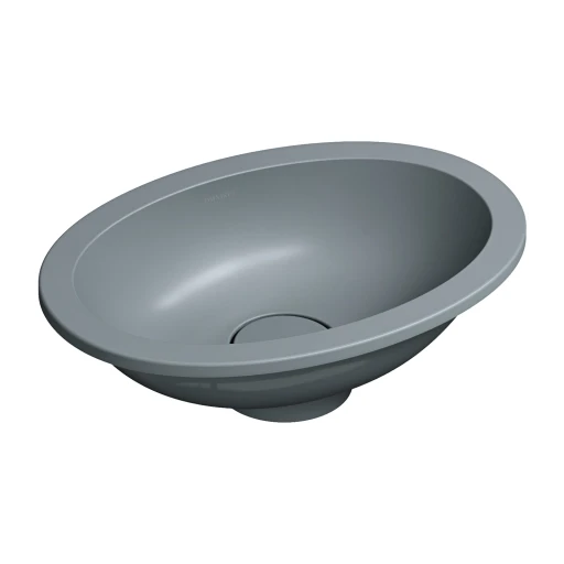 Shell M+  Unterbauwaschtisch,  38 x 25 cm  Ash grey matt (AG) SHELL380UPAG