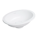 Shell M+  Aufsatzwaschtisch,  38 x 25 cm Weiß matt (BM) SHELLUNBM