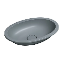 Shell M+  Unterbauwaschtisch 48 x 31 cm Ash grey matt (AG) SHELL480UPAG