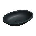 Shell M+  Unterbauwaschtisch 48 x 31 cm Black lava matt (BLV) SHELL480UPBLV