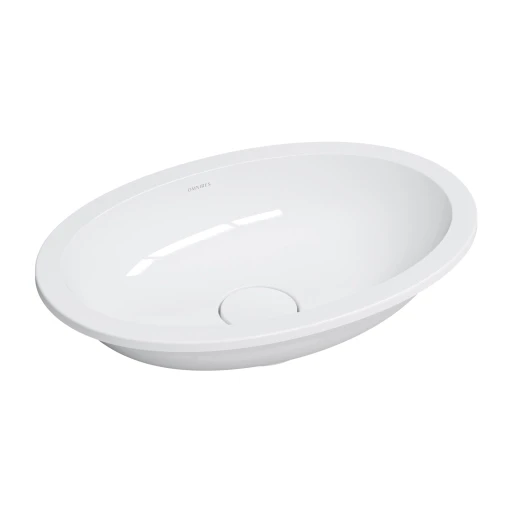 Shell M+  Unterbauwaschtisch 48 x 31 cm Weiß glänzend (BP)