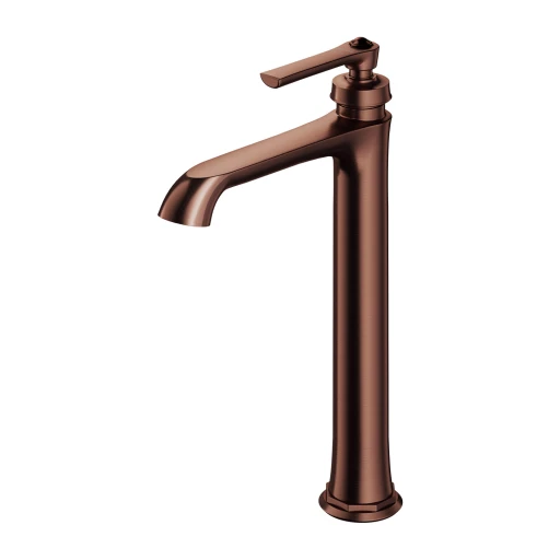 Armance Waschtischarmatur hoch, 32cm Antikes Kupfer gebürstet (ORB)