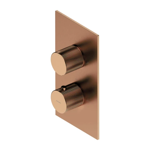 Contour Unterputz-Badewannen- und Duscharmatur mit Thermostat Kupfer gebürstetet (CPB) CT8036CPB