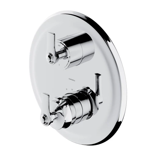 Armance Unterputz-Badewannen- und Duscharmatur mit Thermostat mit 3 Ausläufen  Chrom poliert (CR)