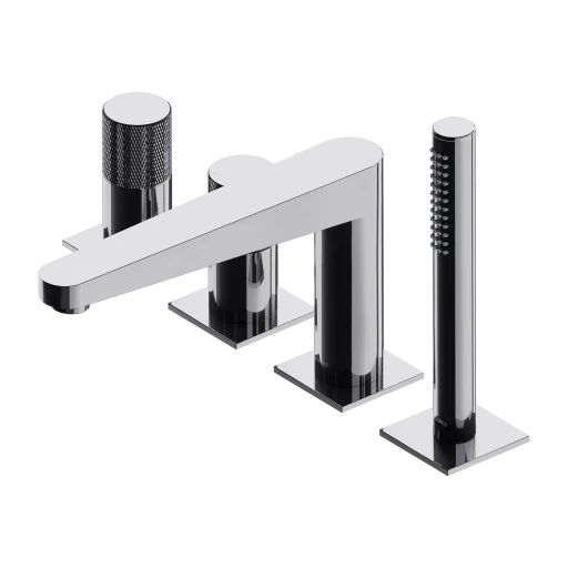 Contour 4-Loch-Badewannenarmatur Chrom poliert (CR)