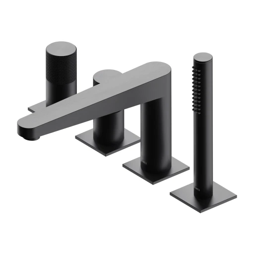 Contour 4-Loch-Badewannenarmatur Anthrazit gebürstet (AT) CT8032AT