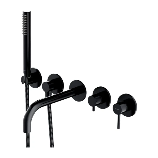 Y Unterputz-5-Loch-Badewannenarmatur mit langem Auslauf Y1237-1BL