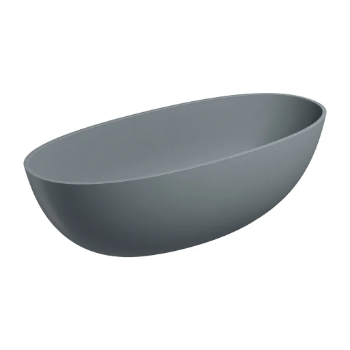 Shell M+ freistehende Badewanne, 175 x 78 cm,Ash grey matt (AG) SHELL175WWAG