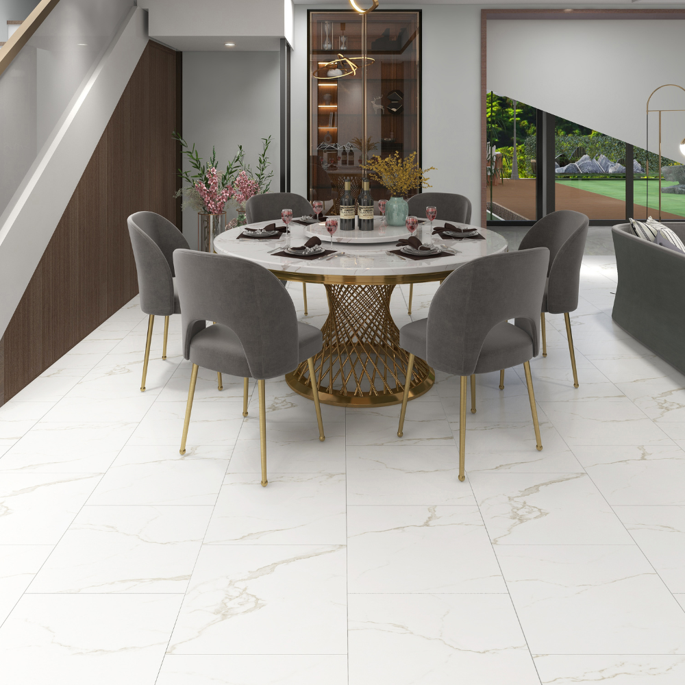 Vinyl Stone Carrara Marmor 610x305x5mm 0,30mm Nutzschicht