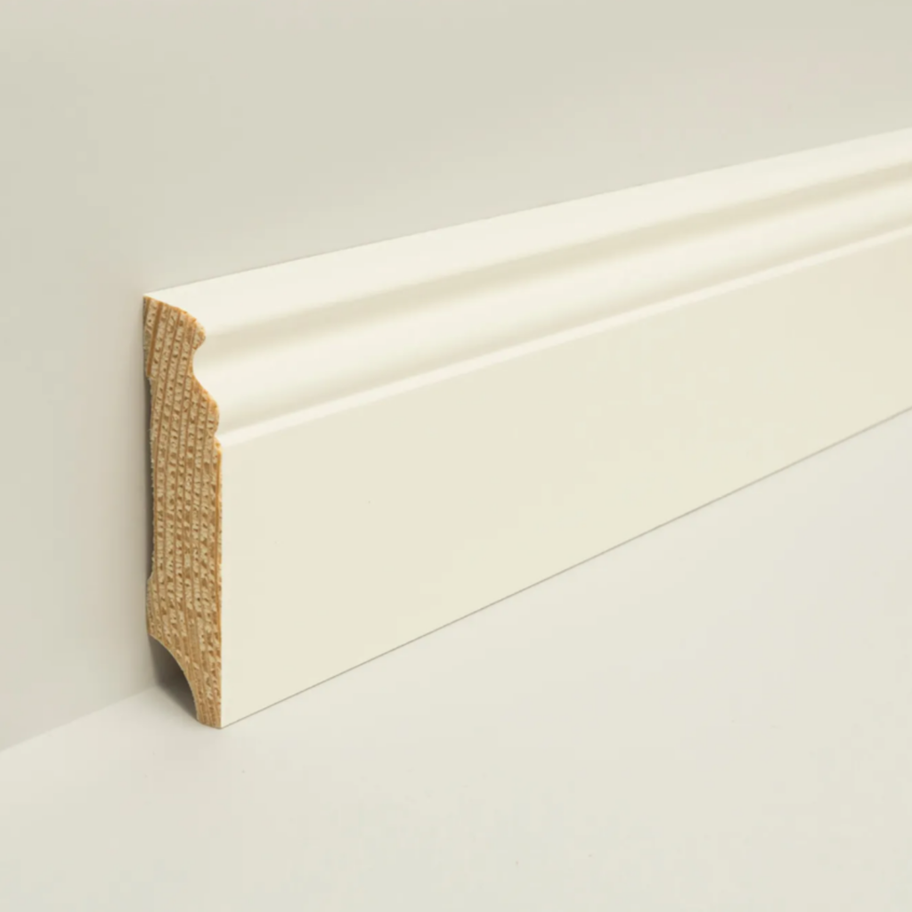 Sockelleiste Kiefer weiß lackiert (9010) WL10 18x96mm weiß PROF.#625NEU (SB625)
