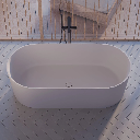 OVO M+ Freistehende Badewanne, 160 x 75 cm, Weiß matt (BM) OVOWWBM