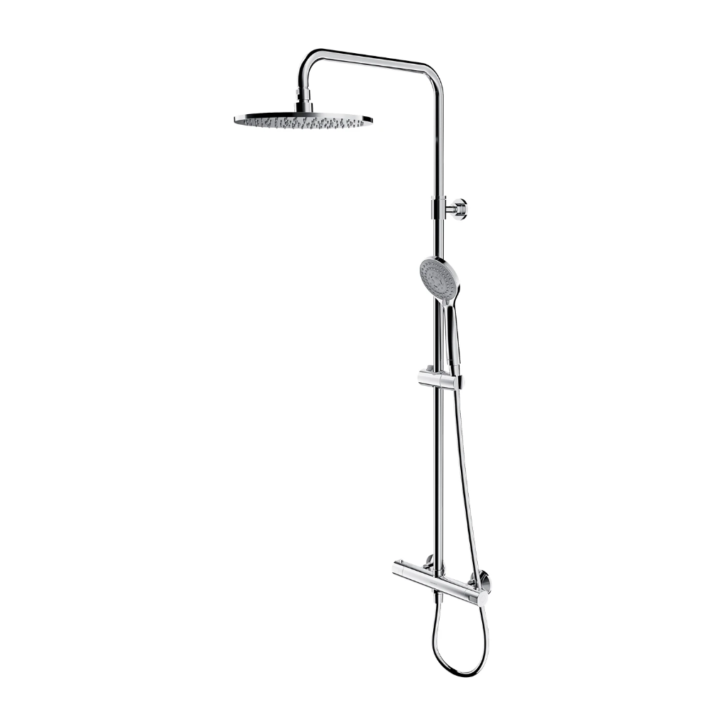 Y Aufputz-Duschsystem mit Thermostat Chrom poliert (CR) Y1244LUXLCR