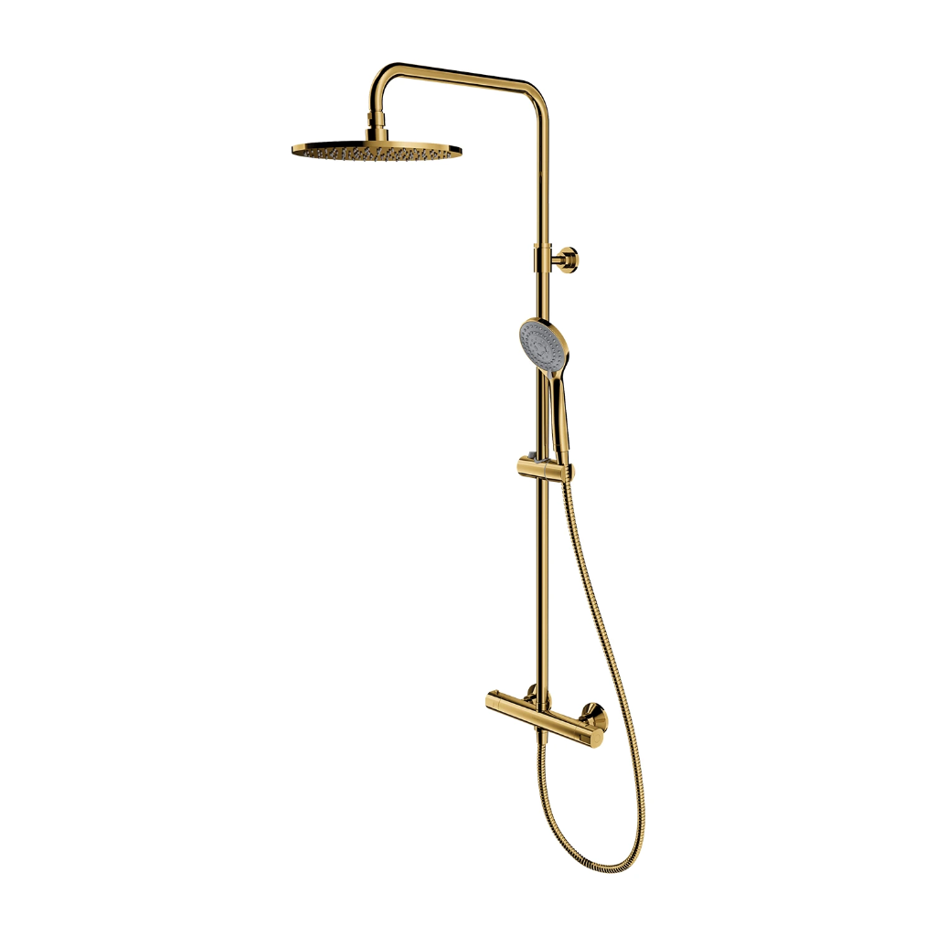 Y Aufputz-Duschsystem mit Thermostat  Gold poliert (GL) Y1244LUXLGL