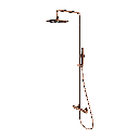 Y Aufputz-Duschsystem mit Thermostat Kupfer poliert (CP) Y1244MCP