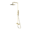 Y Aufputz-Duschsystem mit Thermostat Messing gebürstet (BSB) Y1244MBSB