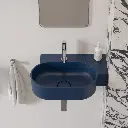OVO M+ Aufsatz- und Wandwaschtisch - rechts,55 x 36 cm Midnight blue matt (MB) OVO555UWPMB