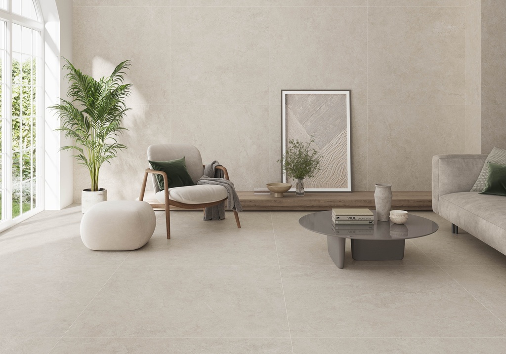 120x120cm Babilon Bone Hochglanz